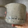 Ceramic mug with quote by Rilke