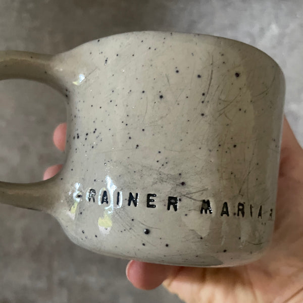 Ceramic mug with quote by Rilke