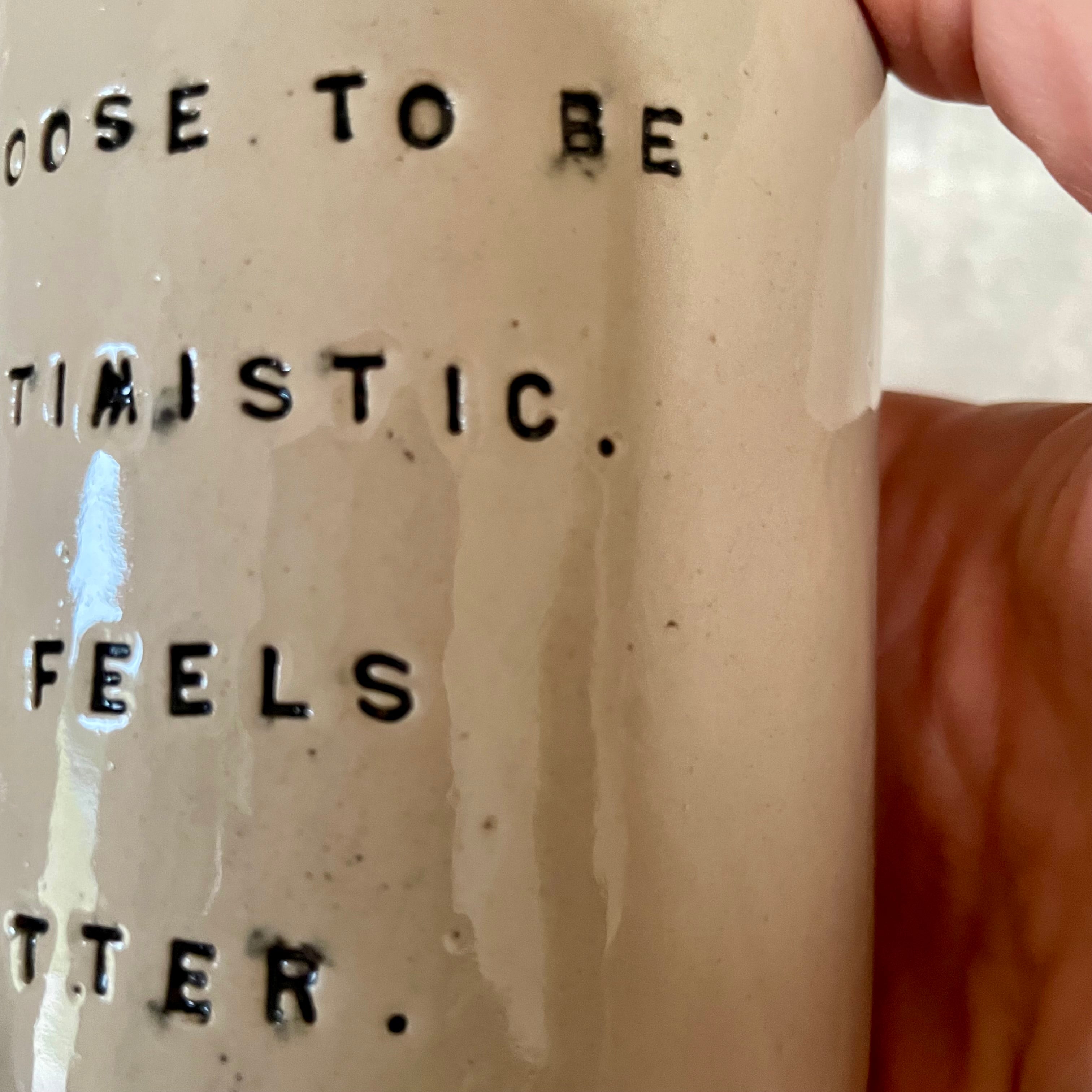 Ceramic mug with quote by Dalai Lama