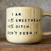 White mug with sweetheart saying