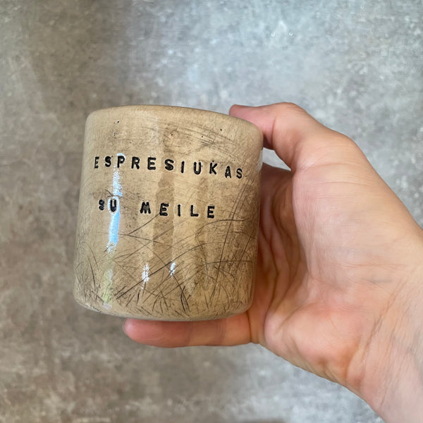 Set of two lovely espresso mugs