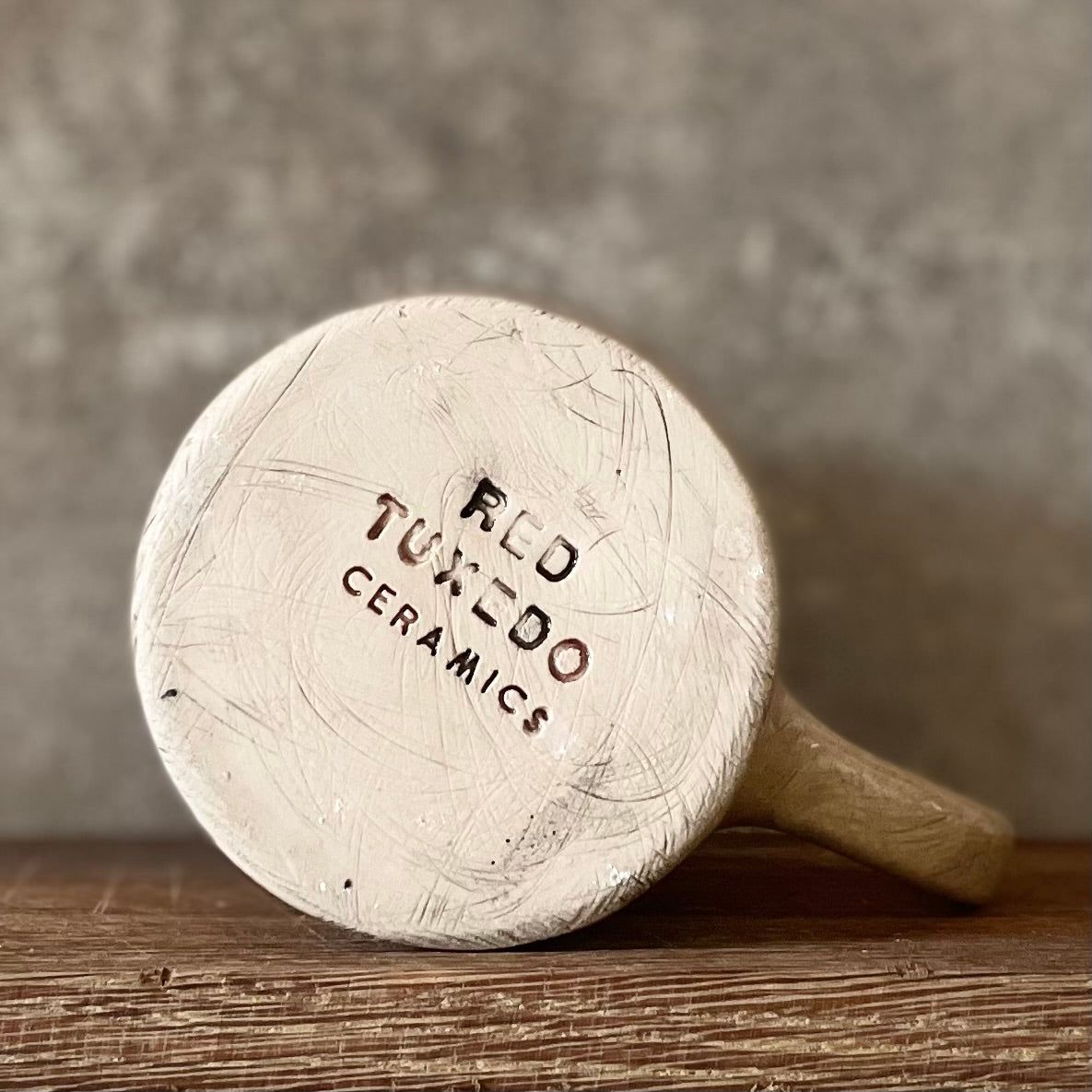 Brownish mug with funny saying