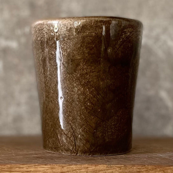 Brown funny ceramic tumbler mug for him