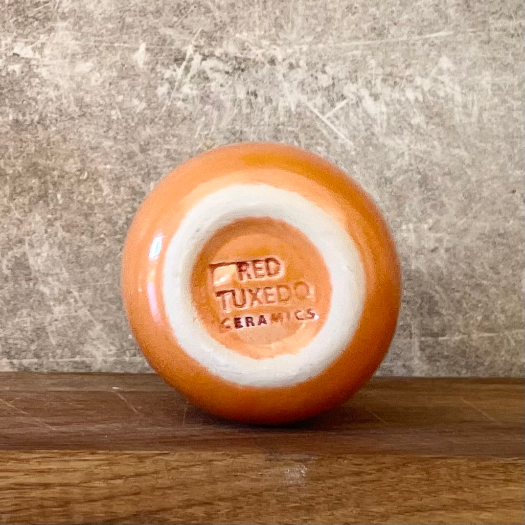Orange mug KELKIS BUČKIS 150 ml