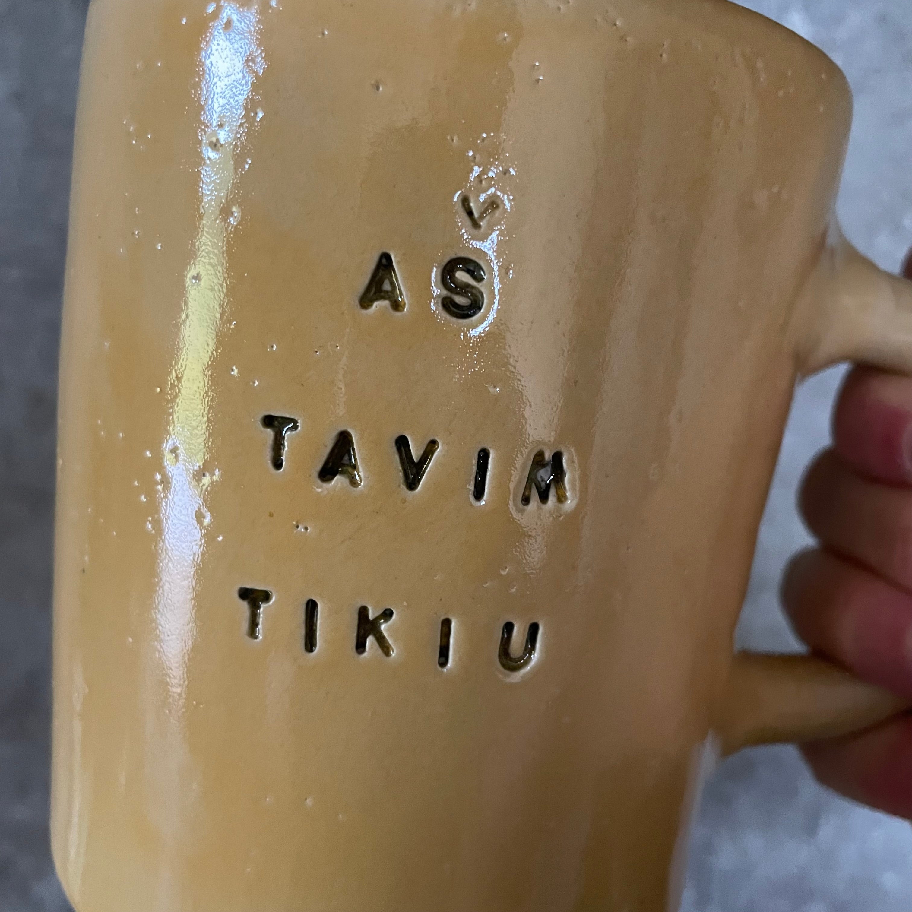 Mega big mug AŠ TAVIM TIKIU