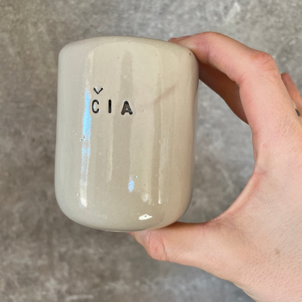 White mug ČIA 150 ml