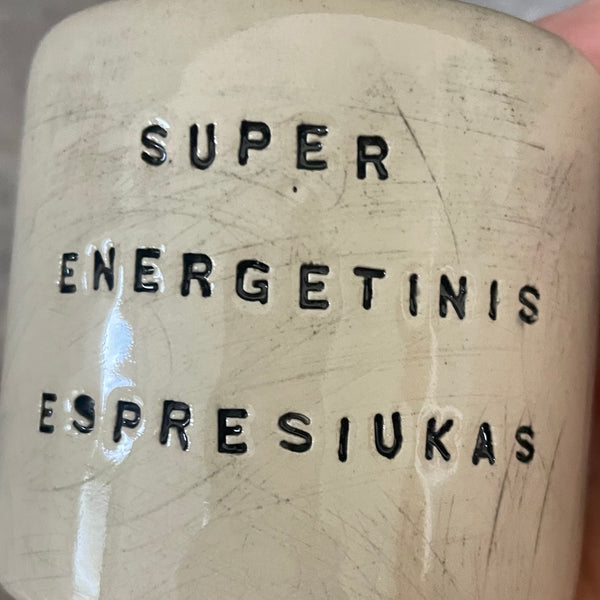 Set of two cute espresso mugs