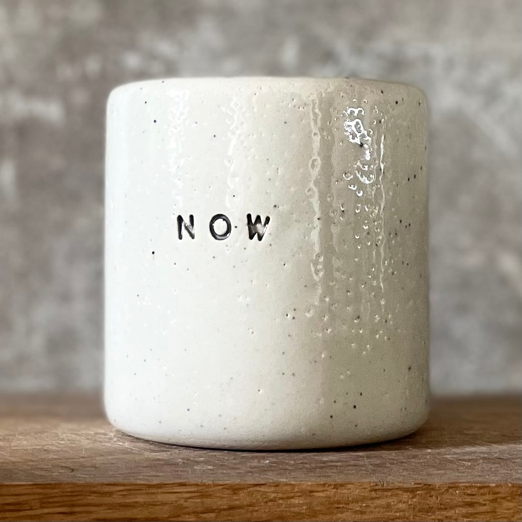 White mug without handle NOW