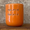 Orange mug KELKIS BUČKIS 150 ml