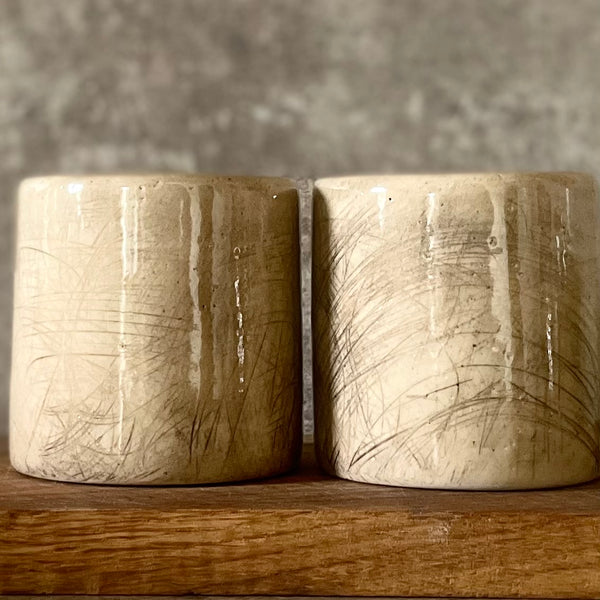 Set of two lovely espresso mugs