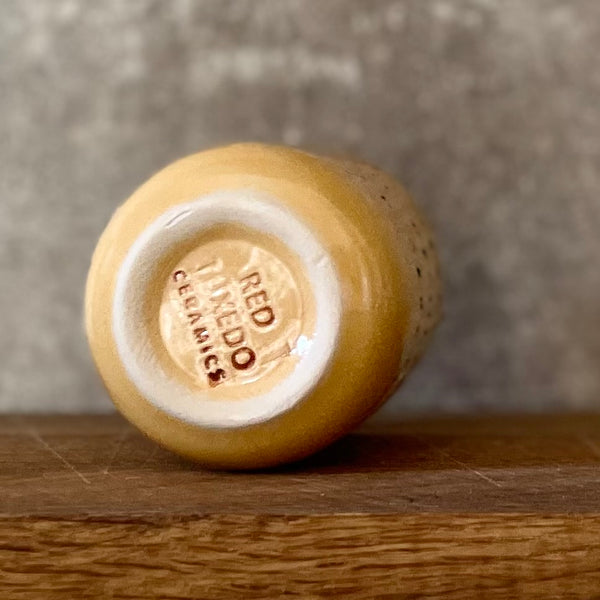 Yellow small mug without handle I MISS YOU