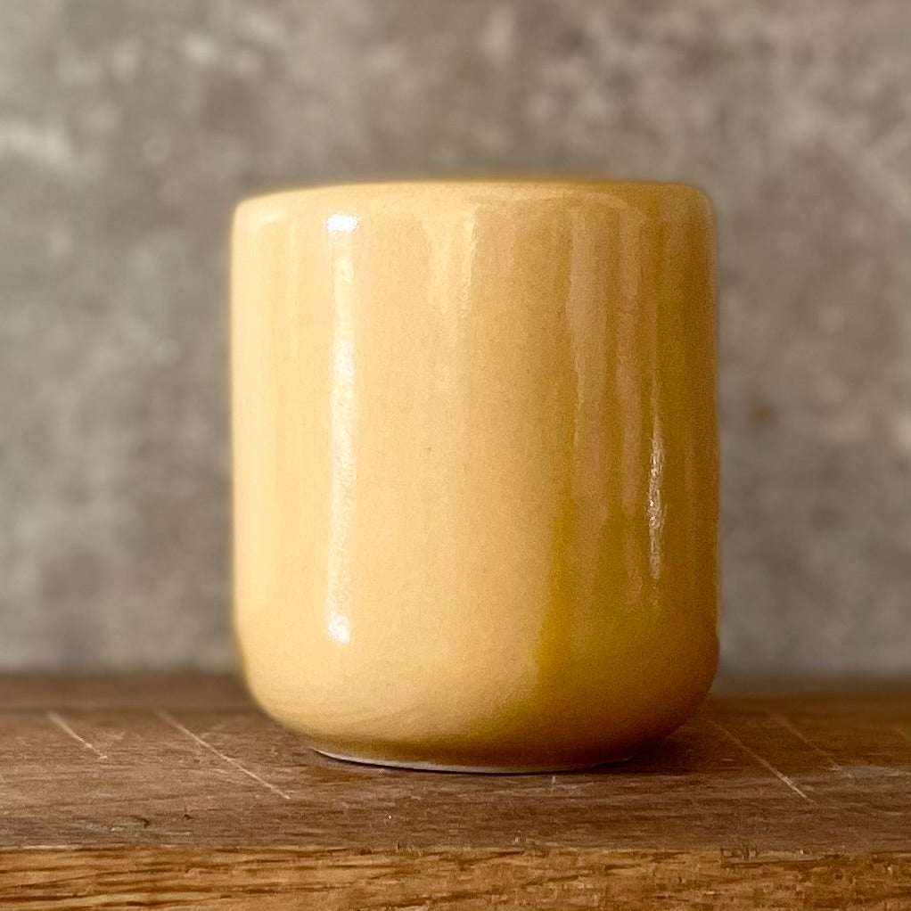 Yellow small mug without handle I MISS YOU