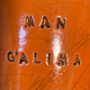 Bright orange mug MAN GALIMA