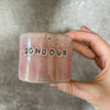 Pink small mug without handle BONJOUR