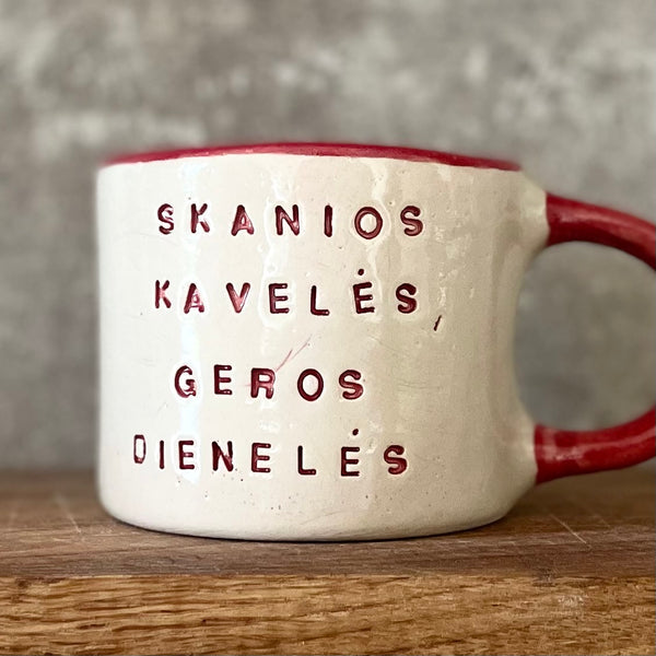 Colored mug SKANIOS KAVELĖS