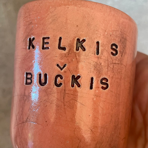 Red mug KELKIS BUČKIS 150 ml