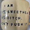 White mug with sweetheart saying