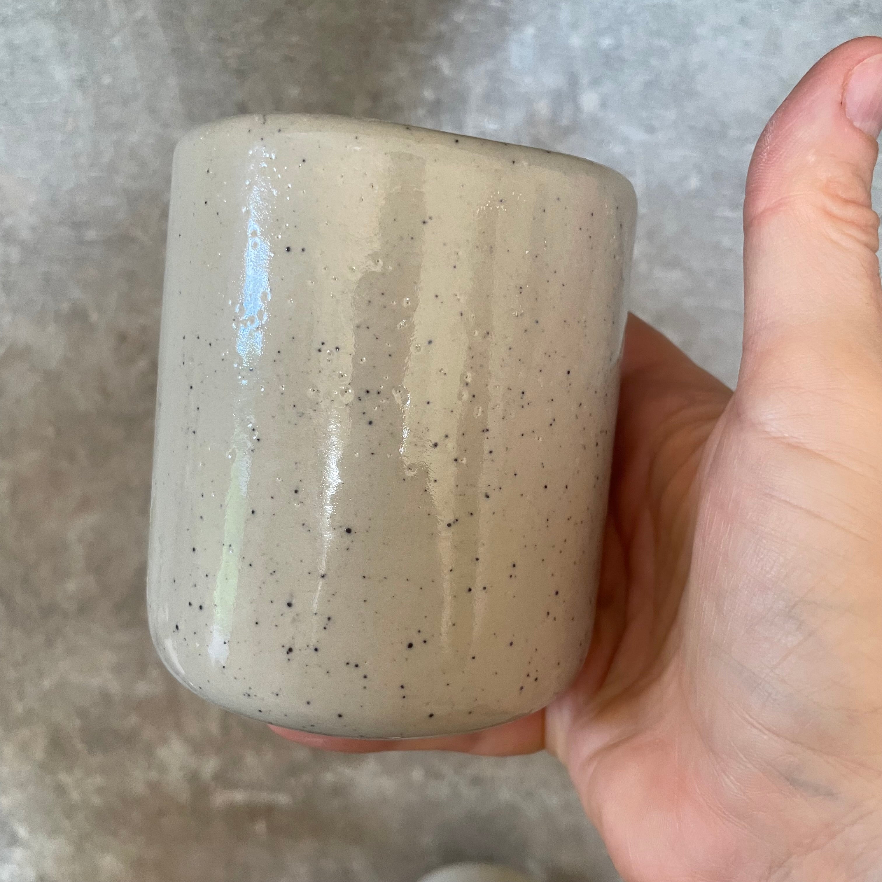 Lovely speckled mugs for a couple