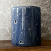Blue ceramic tumbler mug with saying