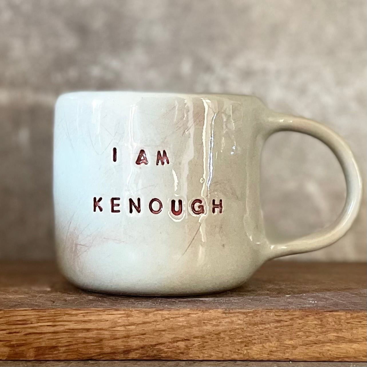 Blue ceramic mug I AM KENOUGH