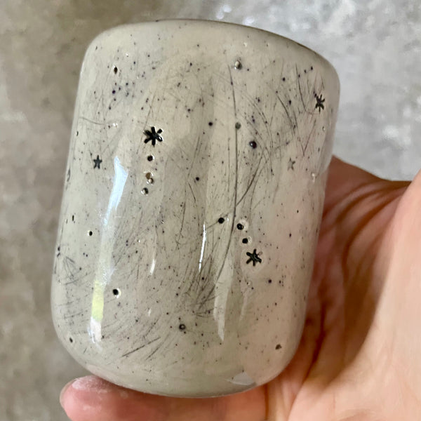 Two small tumbler mugs with funny saying