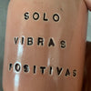 Rožinis puodelis SOLO VIBRAS POSITIVAS