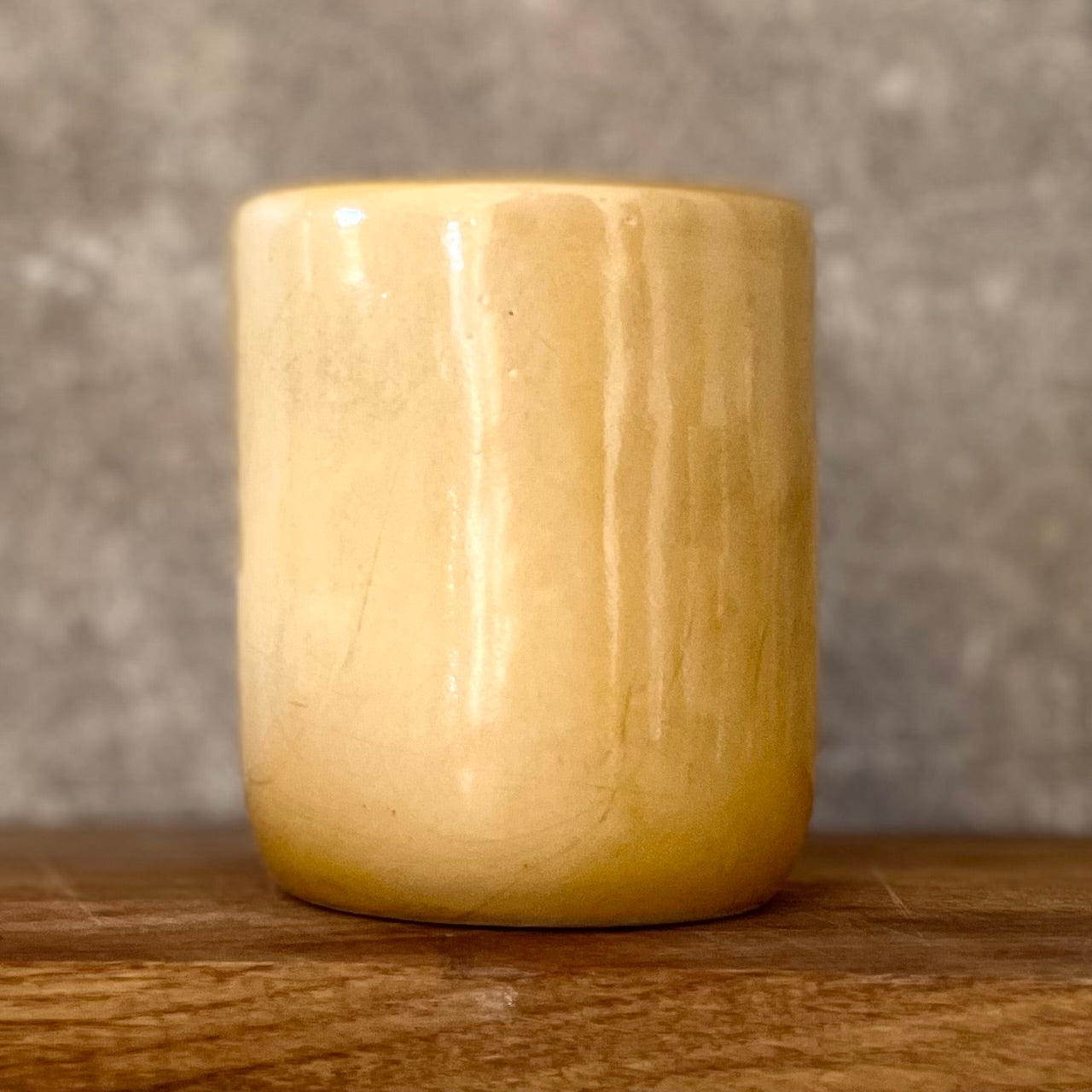Yellow big tumbler mug with saying about work