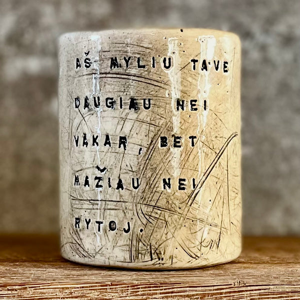 Tumbler mug about love