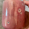 Raspberry pink mug with question