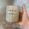 Lovely speckled mugs for a couple