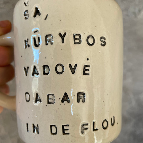 Ceramic mug for a Creativity Manager :)