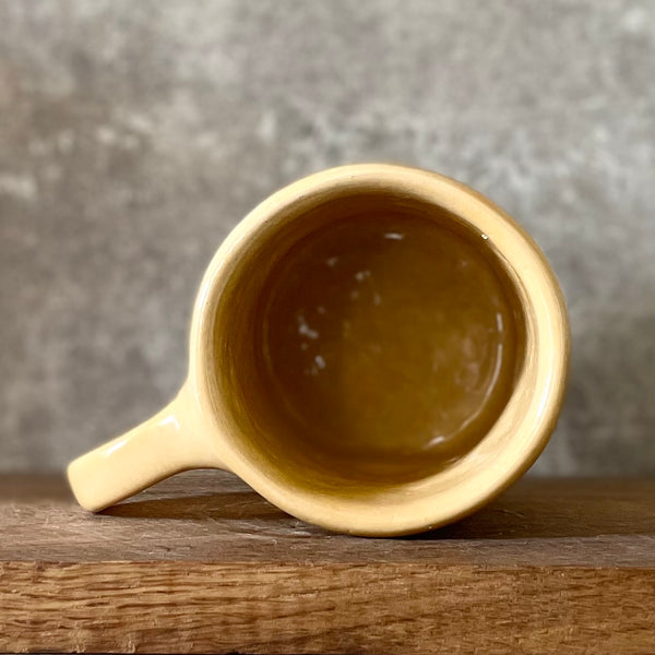 Yellow handmade mug for her