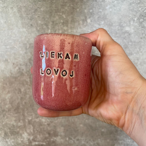Small pink mug LIEKAM LOVOJ