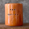 Bright orange mug MAN GALIMA