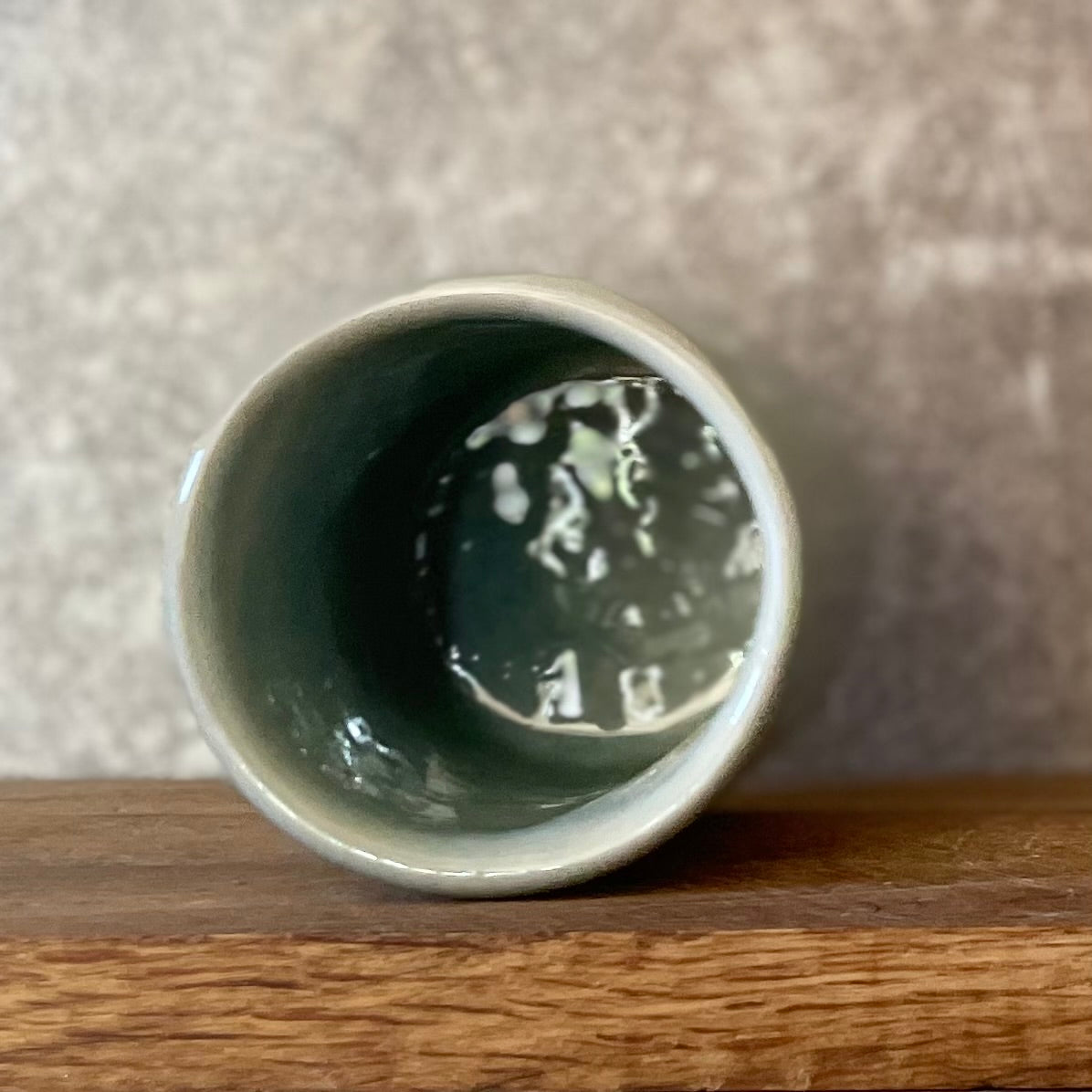 Ceramic blue mug with quote by Rumi