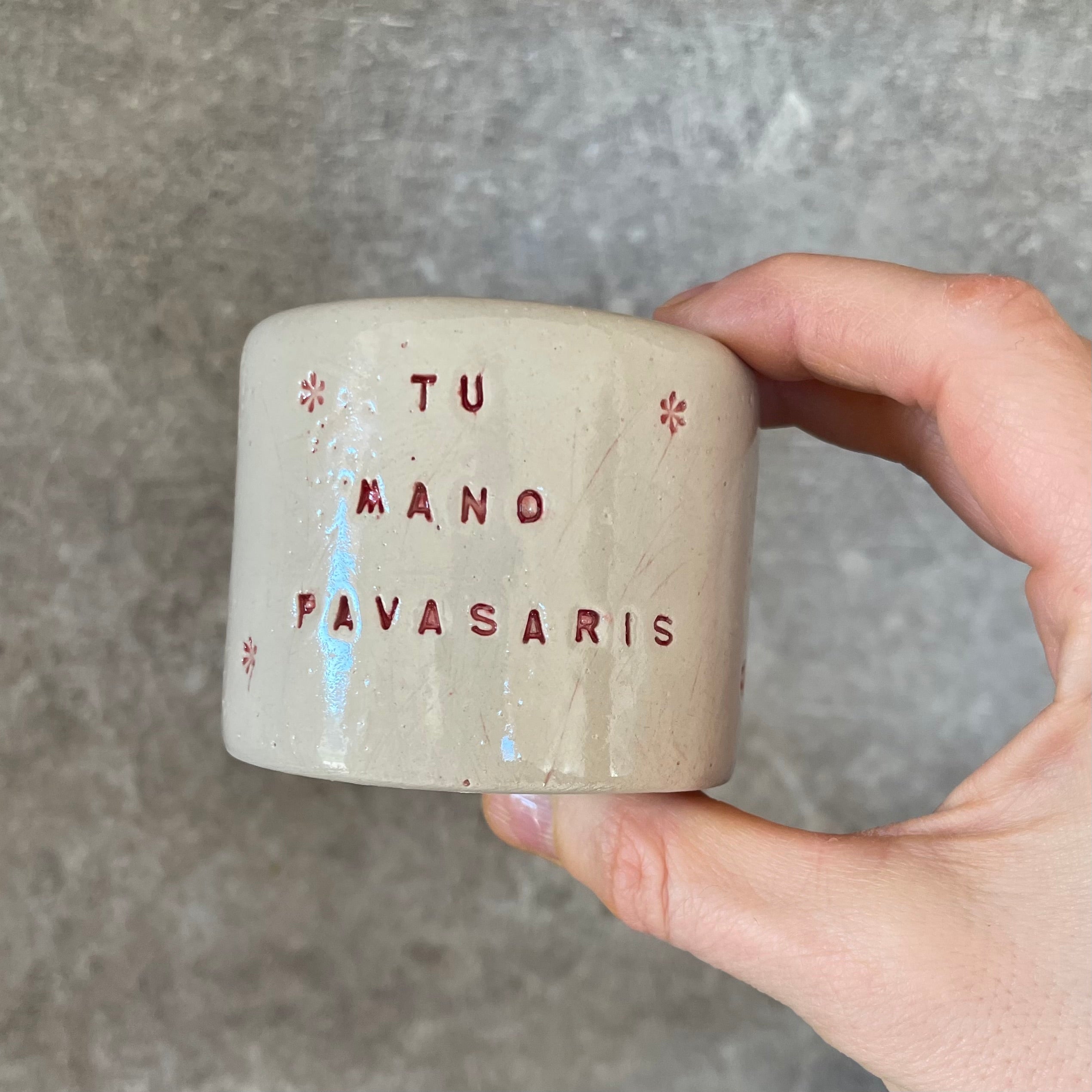 Small mug without handle