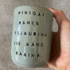 Ceramic mug about money