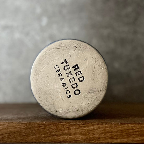 Blue ceramic tumbler mug with saying