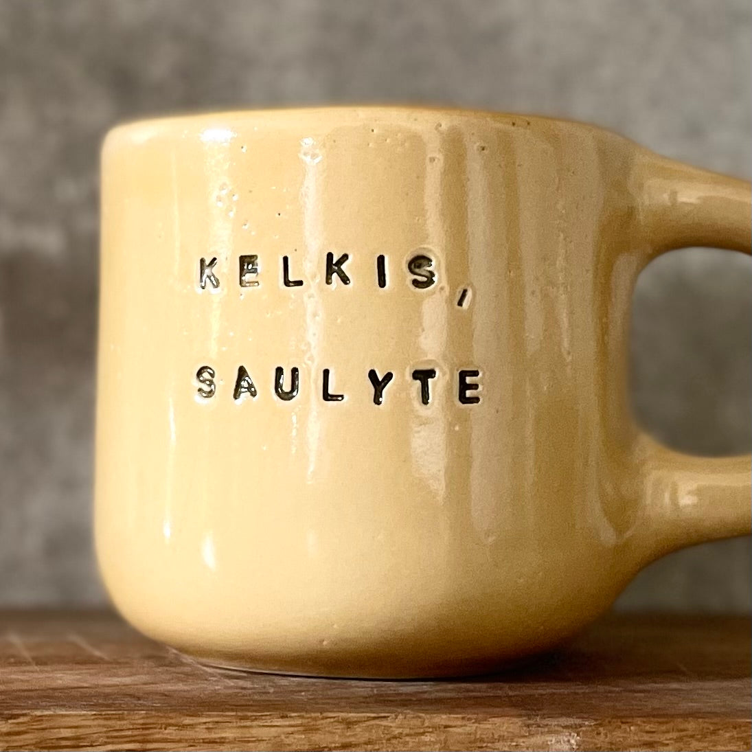 Big yellow mug KELKIS SAULYTE