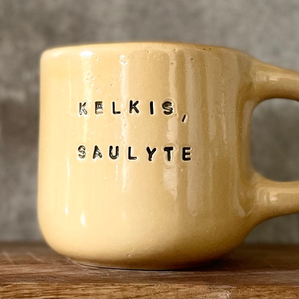 Big yellow mug KELKIS SAULYTE