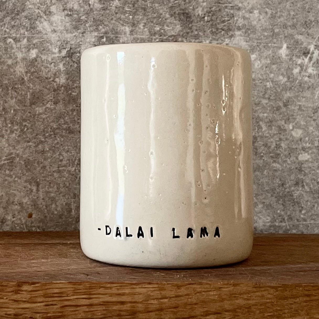 Ceramic mug with quote by Dalai Lama