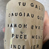 Beige mug with funny phrase in Lithuanian
