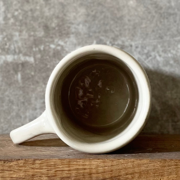 Big ceramic coffee mug with quote