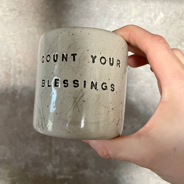 Tumbler mug without handle BLESSINGS