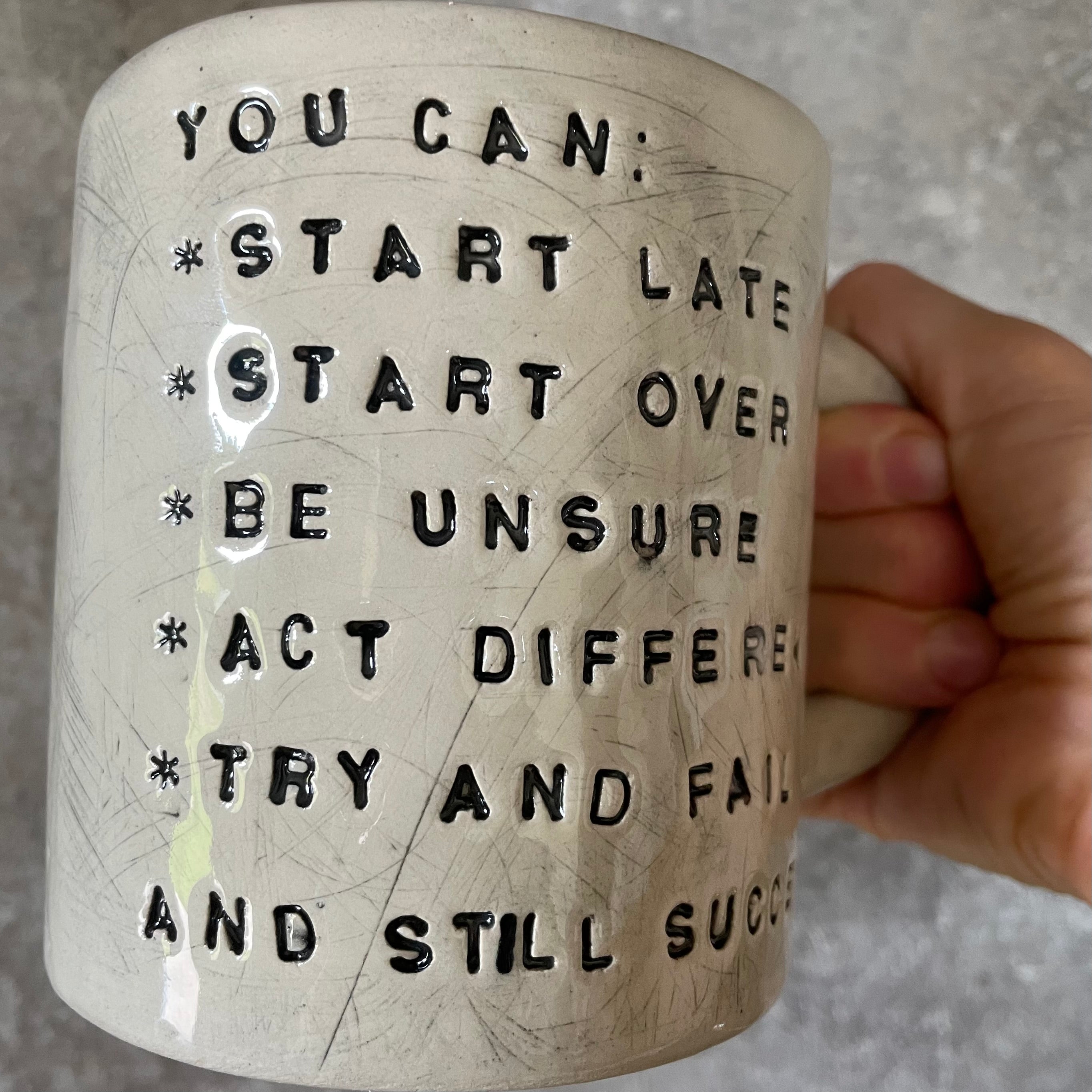 Big big inspirational mug