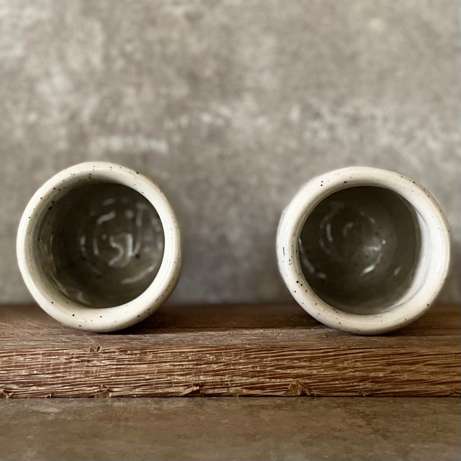 Two small tumbler mugs with funny saying