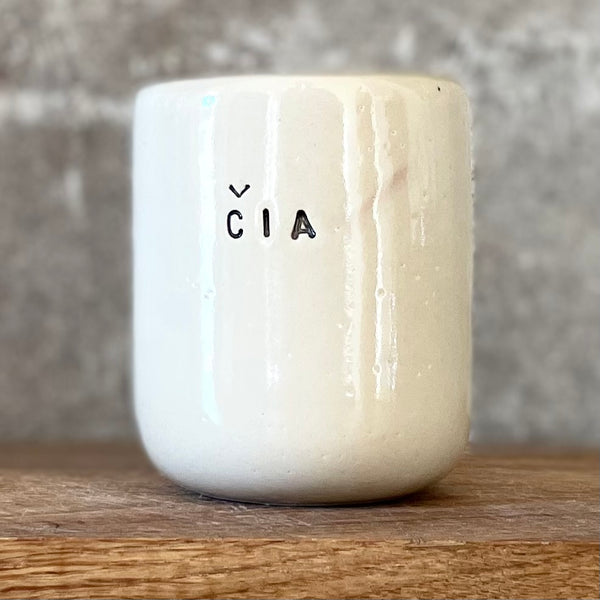 White mug ČIA 150 ml