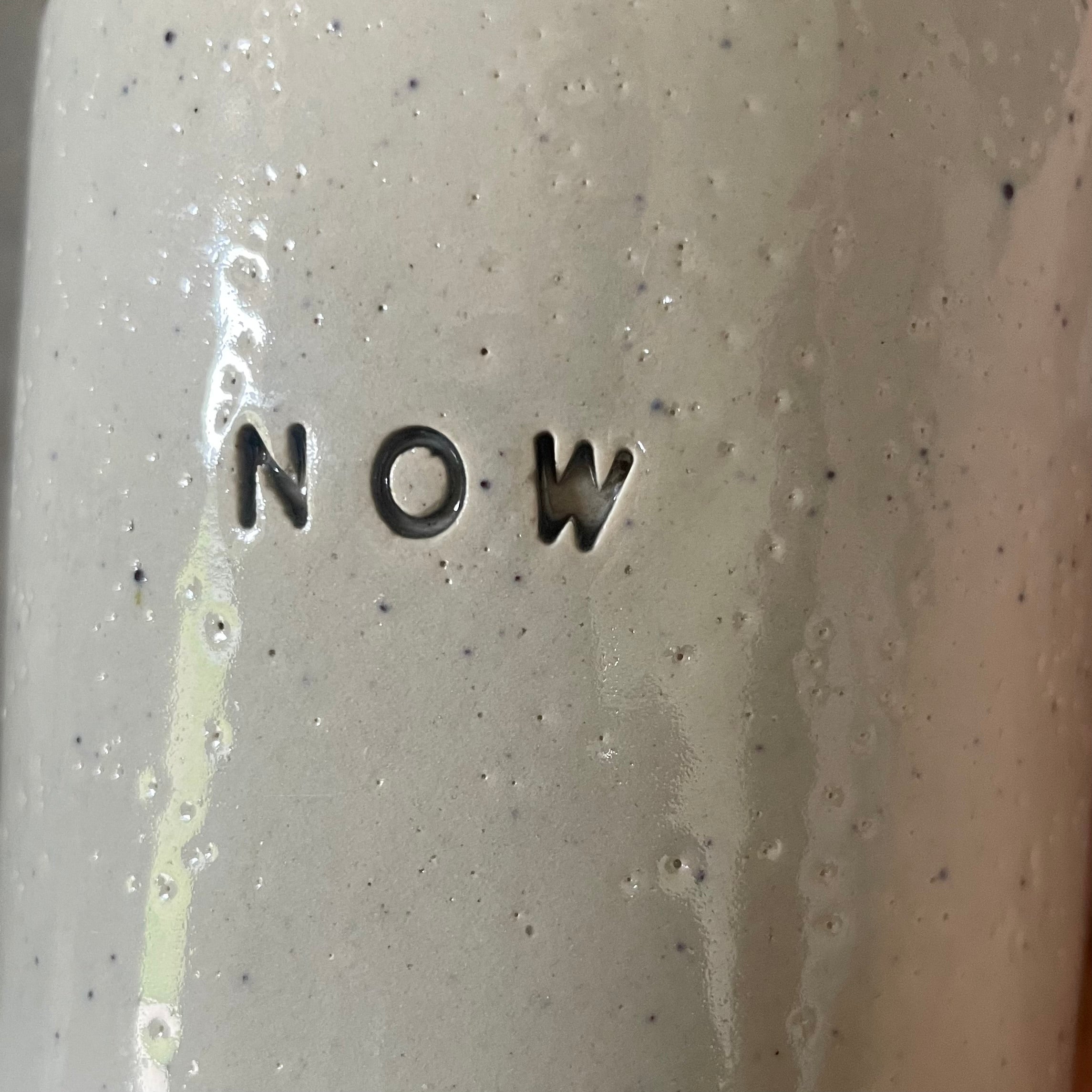 White mug without handle NOW