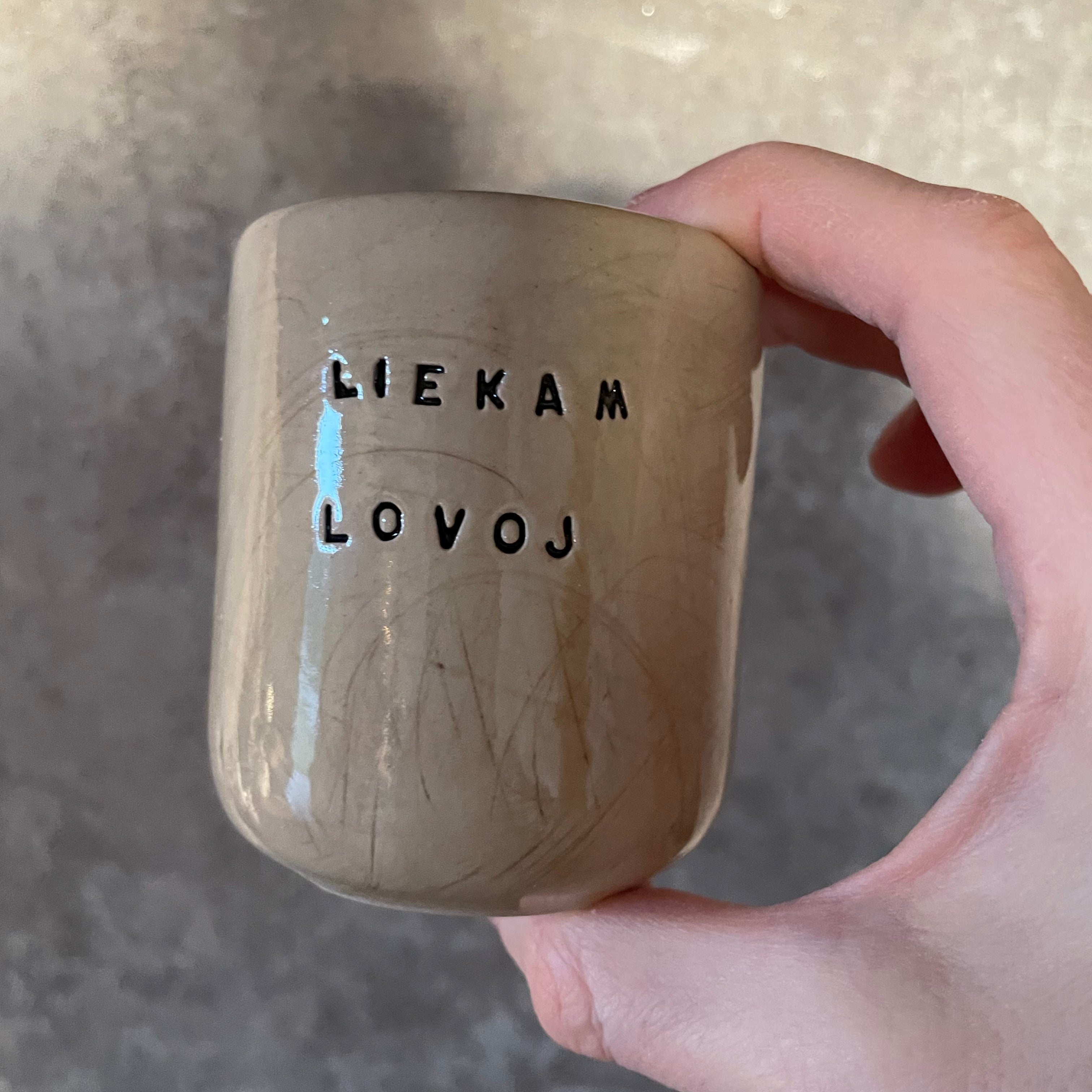 Set of two small lovely espresso mugs