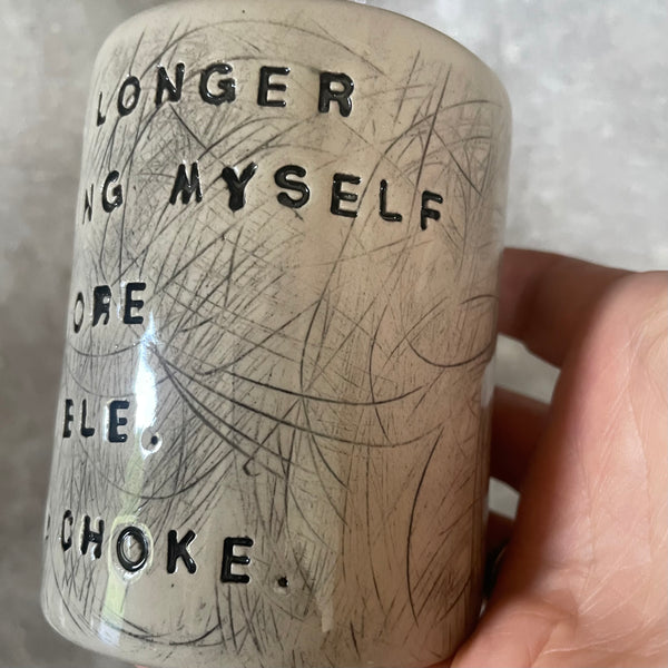 Bright tumbler mug about self acceptance